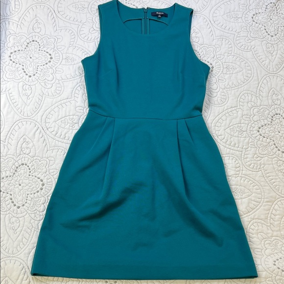 Madewell Teal Sleeveless Fit and Flare Mini Dress - Women’s XS - Picture 3 of 9